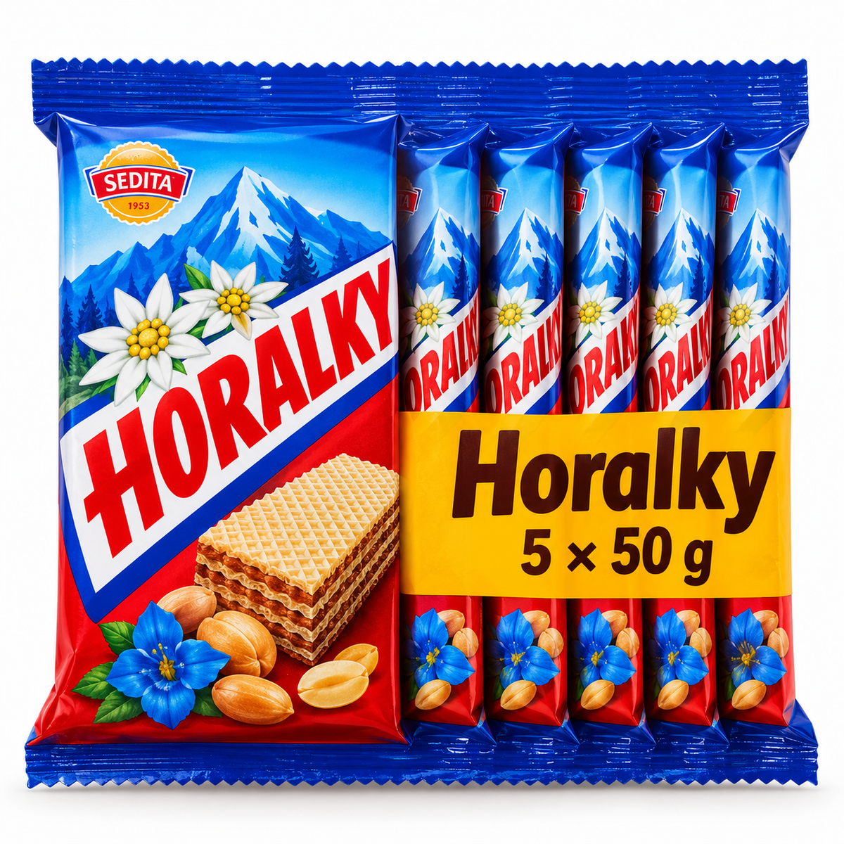 Sedita Horalky Original Wafer Multipack – 5 × 50g